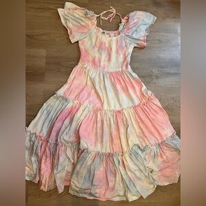 Ivy City Co, Pink and Blue Dress, Medium